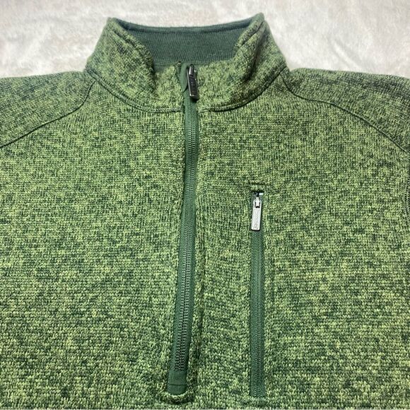 Woolrich Green 1/4 Zip Fleece Pullover Size Large - Picture 6 of 11